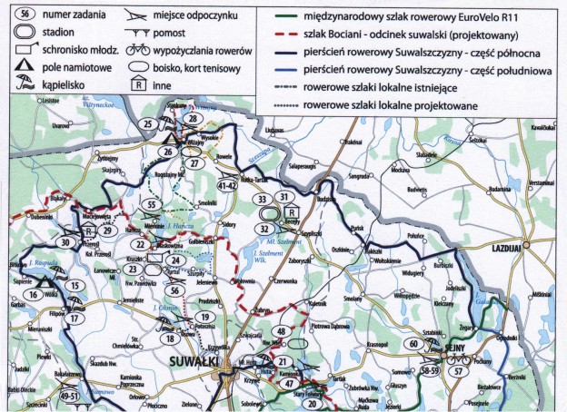 Tras rowerowych „Puszcza Romincka“ Beiträge zur